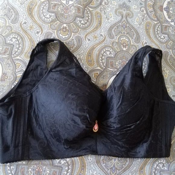 NWT Mold Cup Jeweled Center 36D Jacquard Bra - Picture 7 of 8